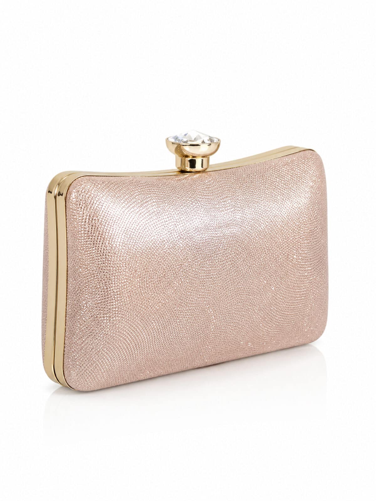 Bolsa Feminina Clutch Festa Luxo Brilhante Casamento Formatura Madrinha Com Alça Corrente - Imagem 3