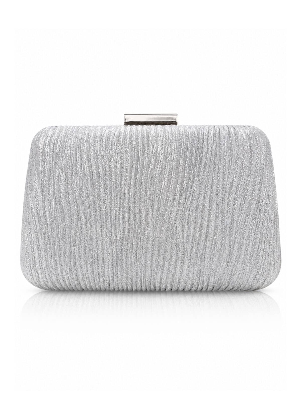 Bolsa Feminina Clutch Festa Brilho Casamento Formatura Luxo Elegante Alça Corrente Removível - Imagem 2