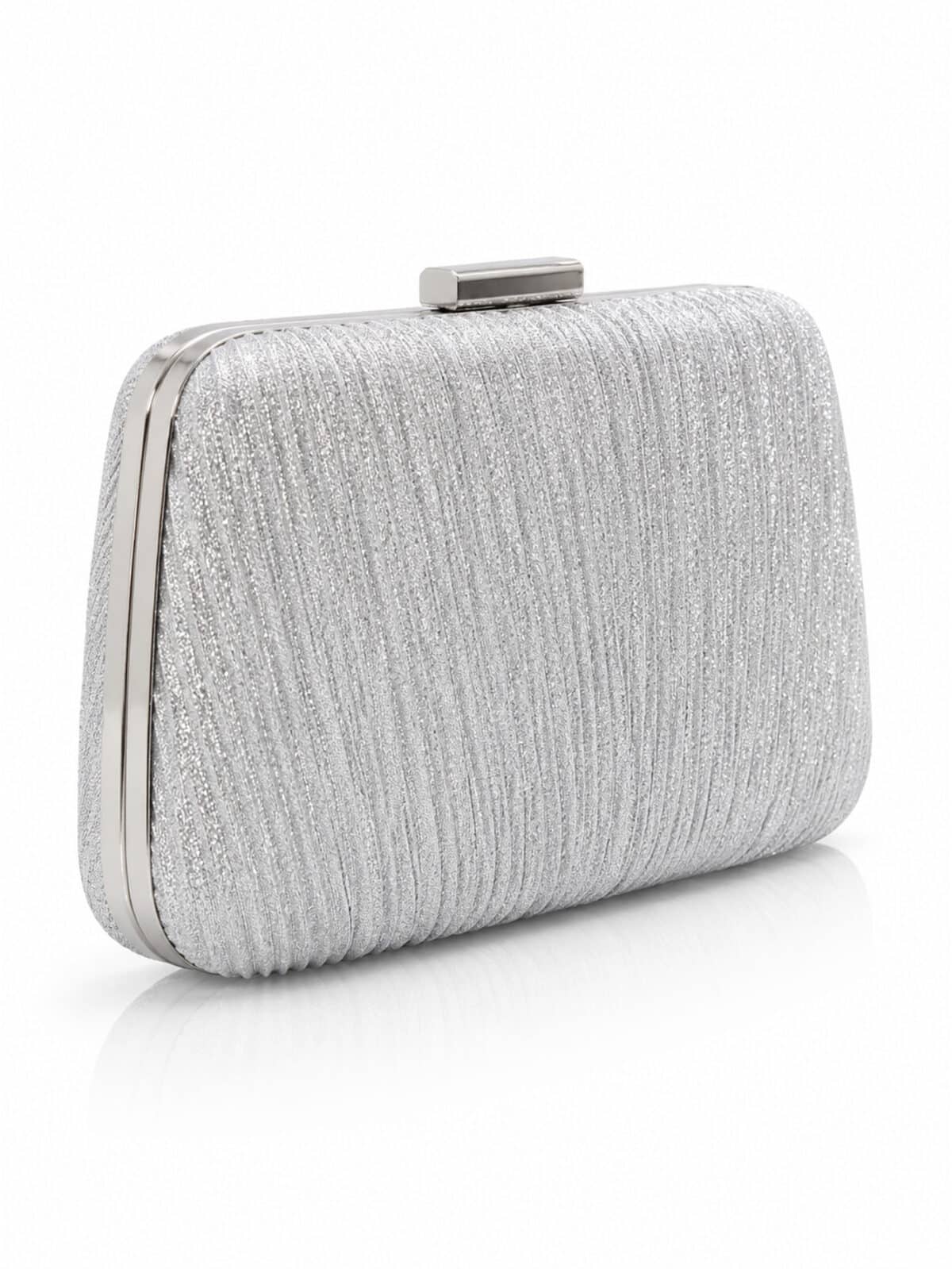 Bolsa Feminina Clutch Festa Brilho Casamento Formatura Luxo Elegante Alça Corrente Removível - Imagem 3