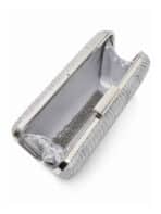 Bolsa Feminina Clutch Festa Brilho Casamento Formatura Luxo Elegante Alça Corrente Removível - Imagem 5
