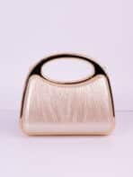 Clutch Bolsa de Festa Luxo Madrinha Casamento Formatura com Alça Rígida de Metal