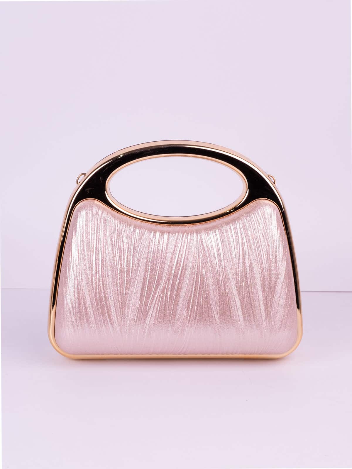 Clutch Bolsa de Festa Luxo Madrinha Casamento Formatura com Alça Rígida de Metal - Imagem 2