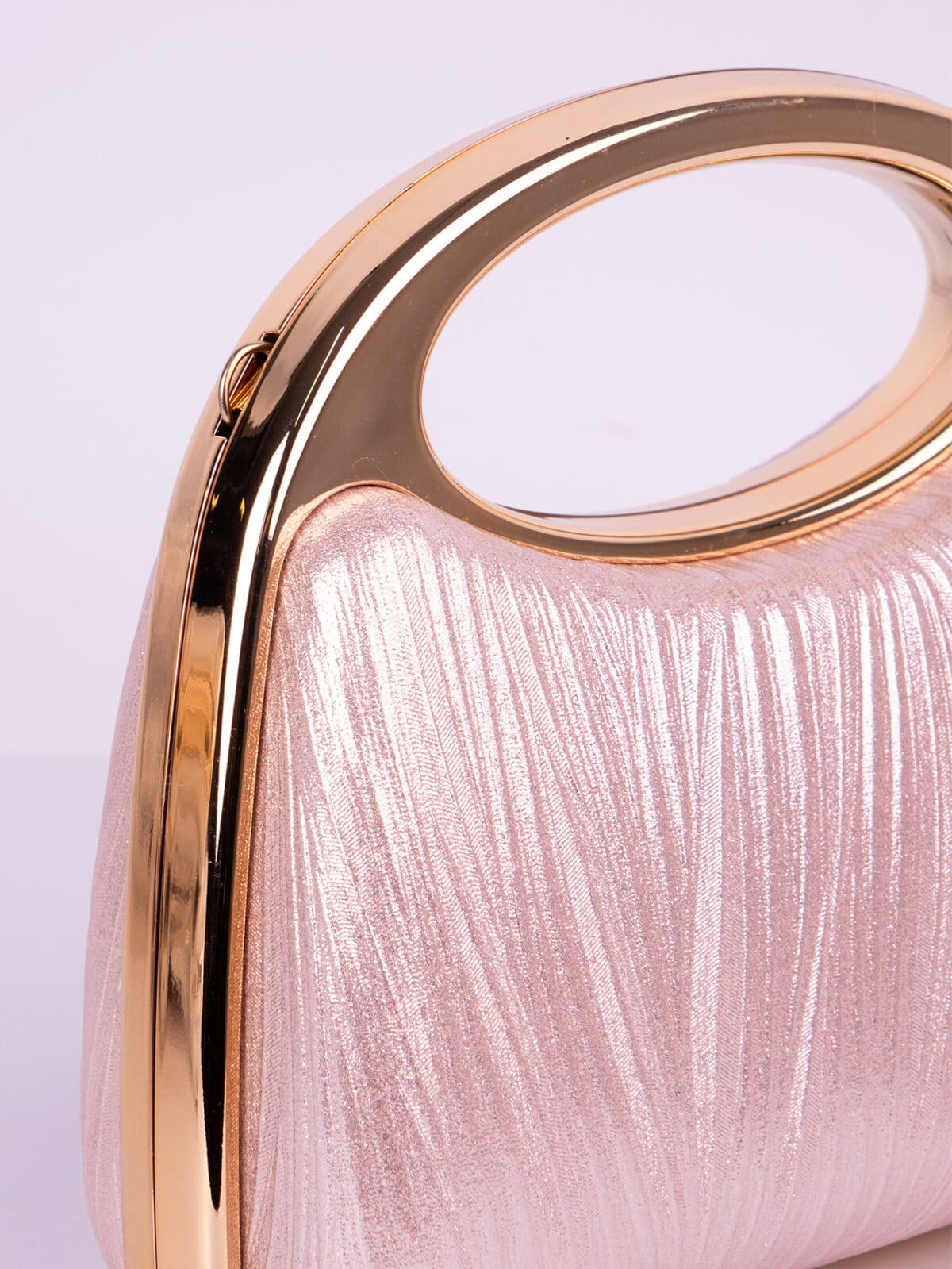 Clutch Bolsa de Festa Luxo Madrinha Casamento Formatura com Alça Rígida de Metal - Imagem 8