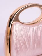Clutch Bolsa de Festa Luxo Madrinha Casamento Formatura com Alça Rígida de Metal - Imagem 8