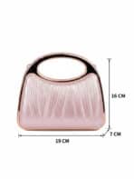 Clutch Bolsa de Festa Luxo Madrinha Casamento Formatura com Alça Rígida de Metal - Imagem 10
