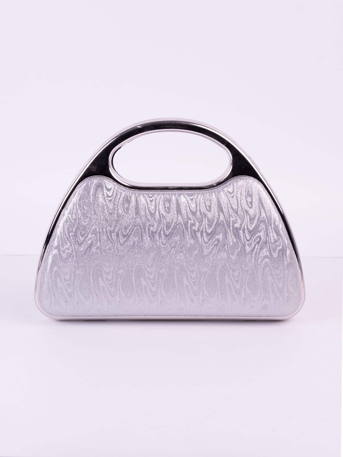 Clutch Bolsa de Festa Madrinha Casamento Formatura Luxo Rígida com Alça Fixa e Corrente - Imagem 2
