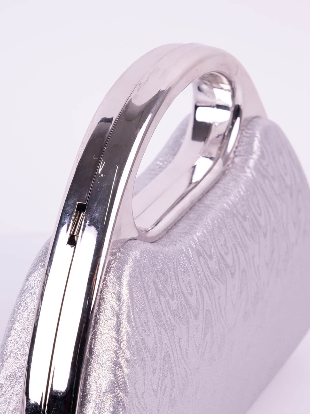 Clutch Bolsa de Festa Madrinha Casamento Formatura Luxo Rígida com Alça Fixa e Corrente - Imagem 9