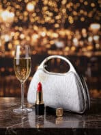 Clutch Bolsa de Festa Madrinha Casamento Formatura Luxo Rígida com Alça Fixa e Corrente - Imagem 4