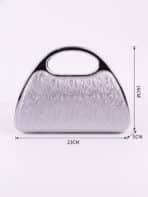 Clutch Bolsa de Festa Madrinha Casamento Formatura Luxo Rígida com Alça Fixa e Corrente - Imagem 10