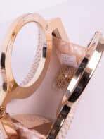 Clutch Bolsa de Festa com Alça Redonda Rígida Madrinha Casamento Luxo Metálica - Imagem 10
